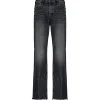 MOUSSY VINTAGE Jean Ashleys Wide Straight Denim Noir 22