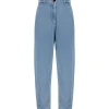 FORTE_FORTE Jean Moon Coton Denim Velours Bleu Délavé 29