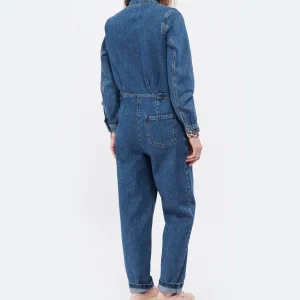 A.P.C. Combinaison Claire Denim Bleu Indigo Délavé 9