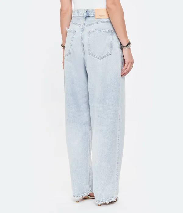 MOUSSY VINTAGE Jean Blue Villas Wide Denim Bleu Clair 8