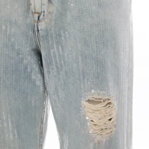 GOLDEN GOOSE Jean Denim Sequins Bleu 11