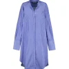 CLOSED Robe Chemise Coton Bleu 14