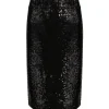 JEANNE VOULAND Jupe Gila Midi Sequin Noir 14