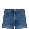 RE/DONE Short 70s High Rise Denim Bleu 14