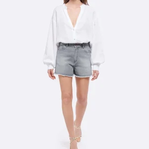 JEANNE VOULAND Short Heda Denim Gris Stone 12