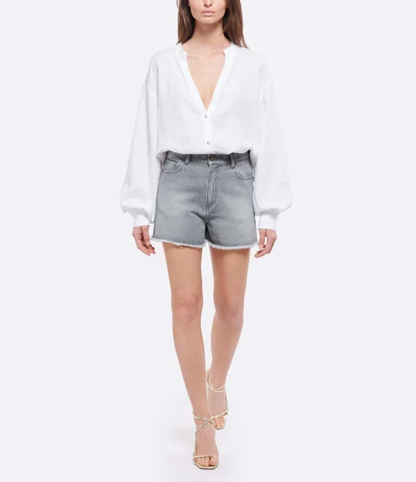 JEANNE VOULAND Short Heda Denim Gris Stone 4