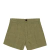 GANNI Short Slub Check Kaki 14