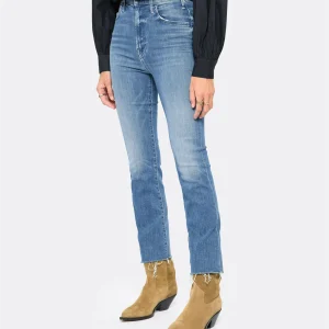 MOTHER Jean The Hustler Ankle Fray Denim Sorry I’m Staring 14