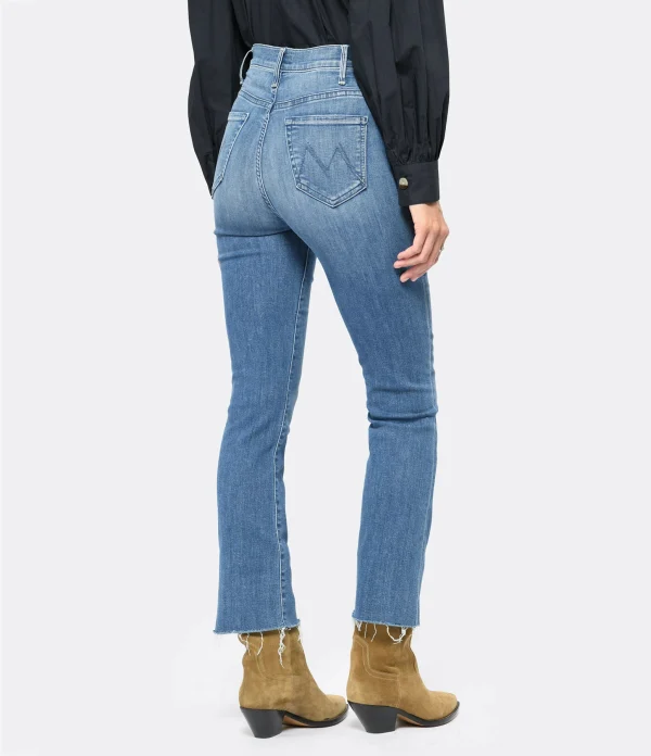 MOTHER Jean The Hustler Ankle Fray Denim Sorry I’m Staring 6